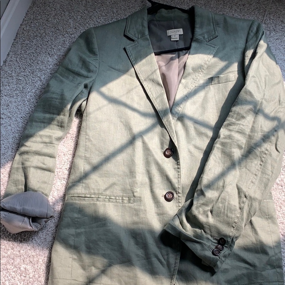 Olive Green J Crew Blazer